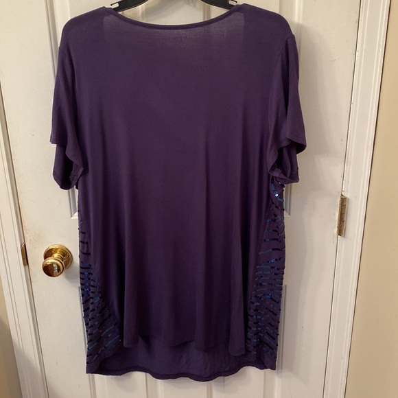 Blue Sequinned Top - Picture 3 of 3